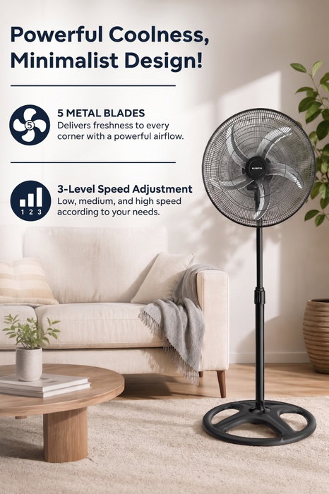 Kumtel KTF-340 Ventilador de 18 pulgadas Negro Kumtel KTF-340 Ventilador de 18 pulgadas Negro